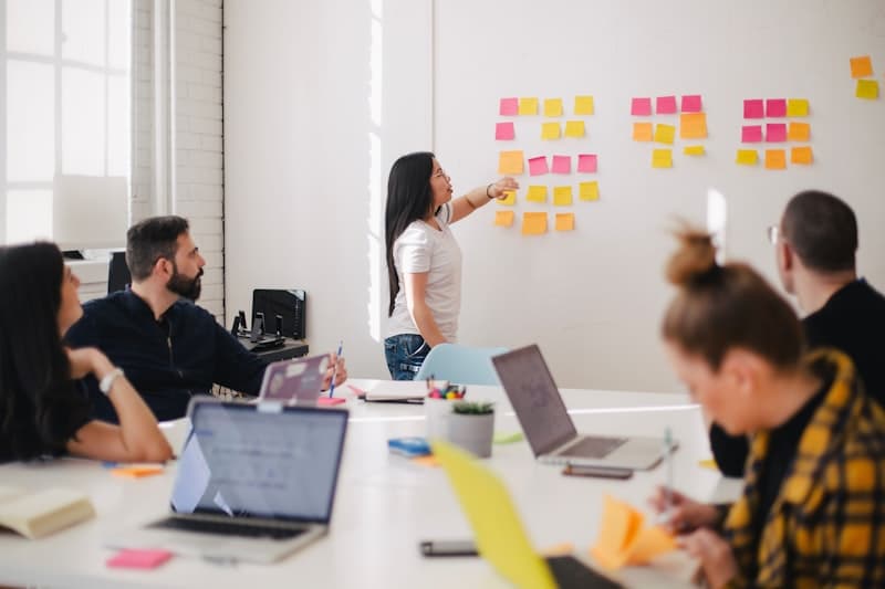 Professional consulting team in a strategy meeting